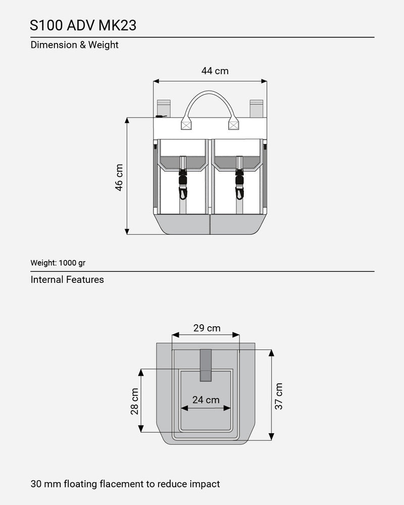 S100-ADV BK/F "Helmet Bag Foil"